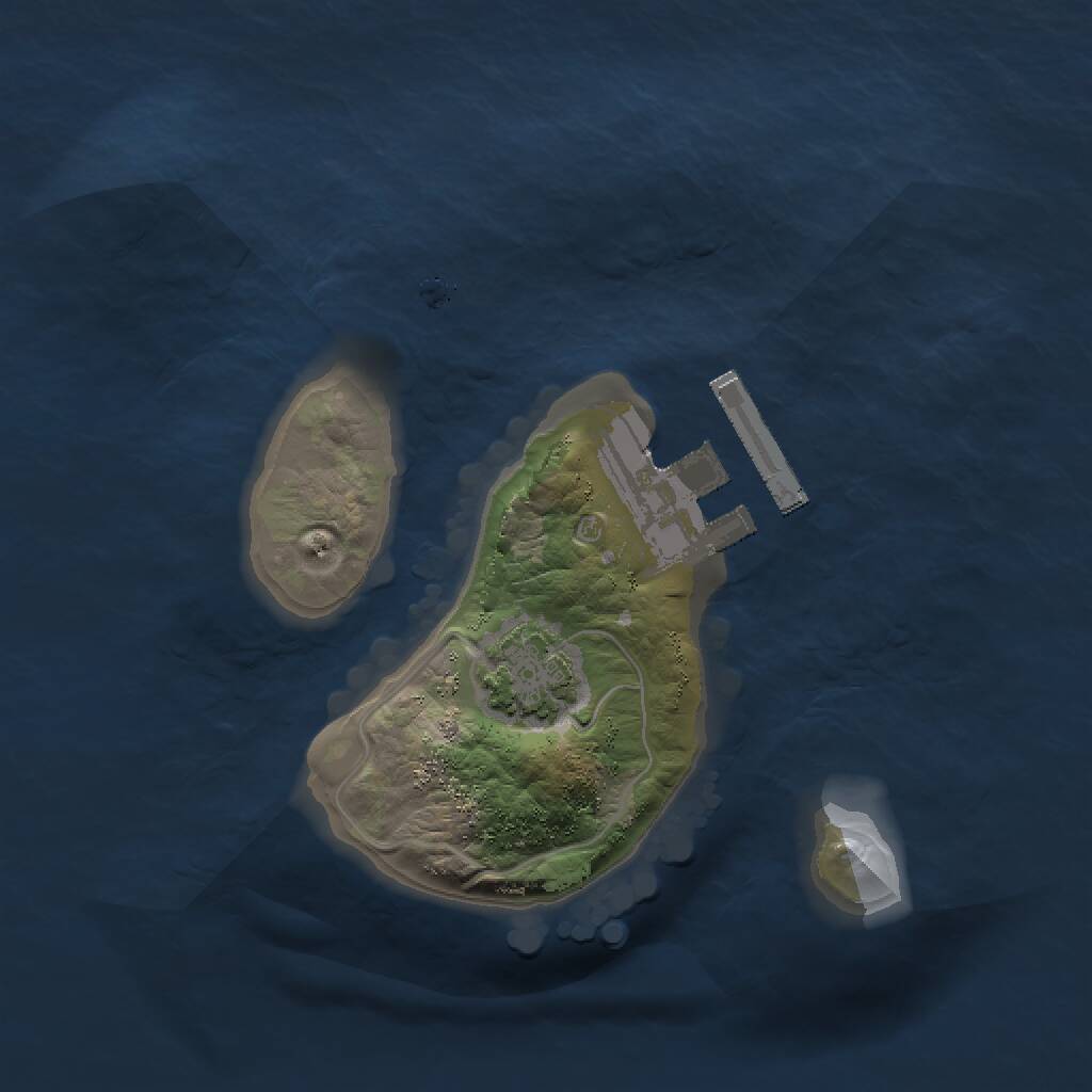 Rust Map: Procedural Map, Size: 1450, Seed: 9849357, 3 Monuments