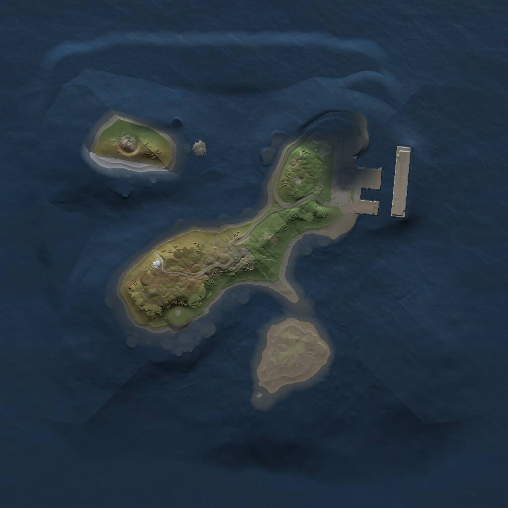 Rust Map: Procedural Map, Size: 1450, Seed: 9841583, 2 Monuments