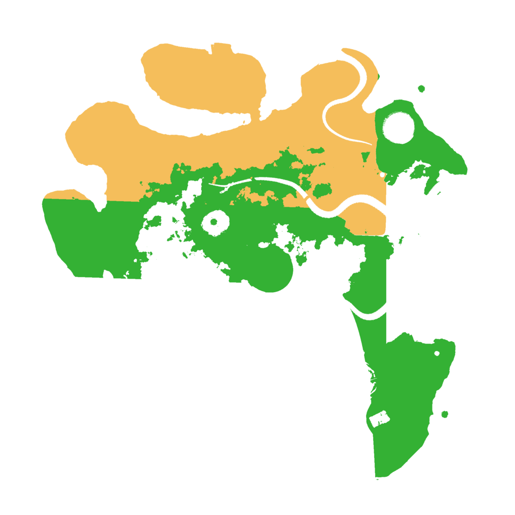 Biome Rust Map: Procedural Map, Size: 3000, Seed: 26145