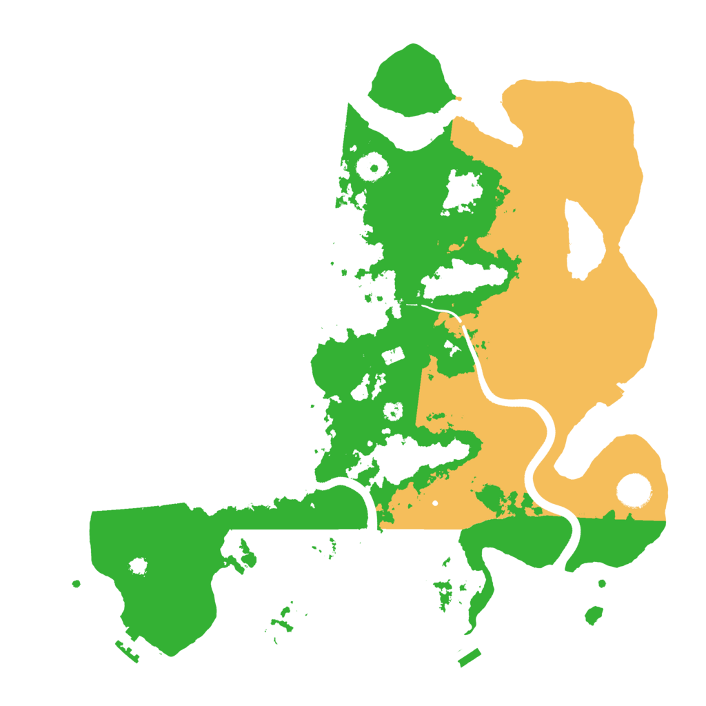 Biome Rust Map: Procedural Map, Size: 3650, Seed: 989407616