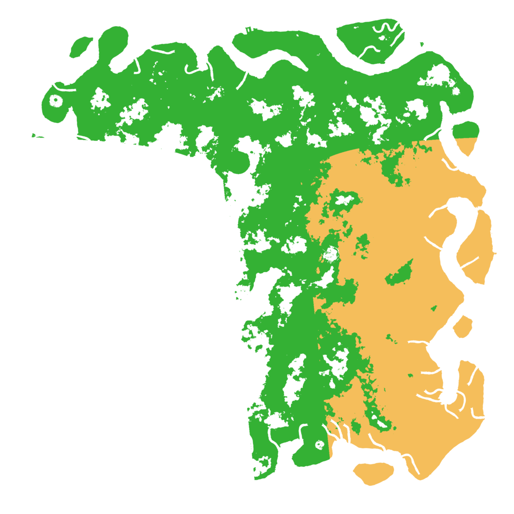 Biome Rust Map: Procedural Map, Size: 6000, Seed: 1891376102