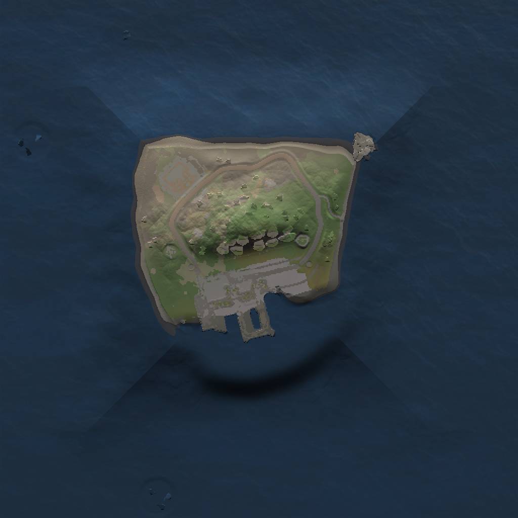 Rust Map: Procedural Map, Size: 1000, Seed: 135434, 4 Monuments