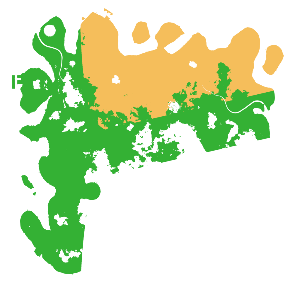 Biome Rust Map: Procedural Map, Size: 4500, Seed: 2004485828