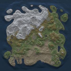 Thumbnail Rust Map: Procedural Map, Size: 4250, Seed: 5186436, 20 Monuments