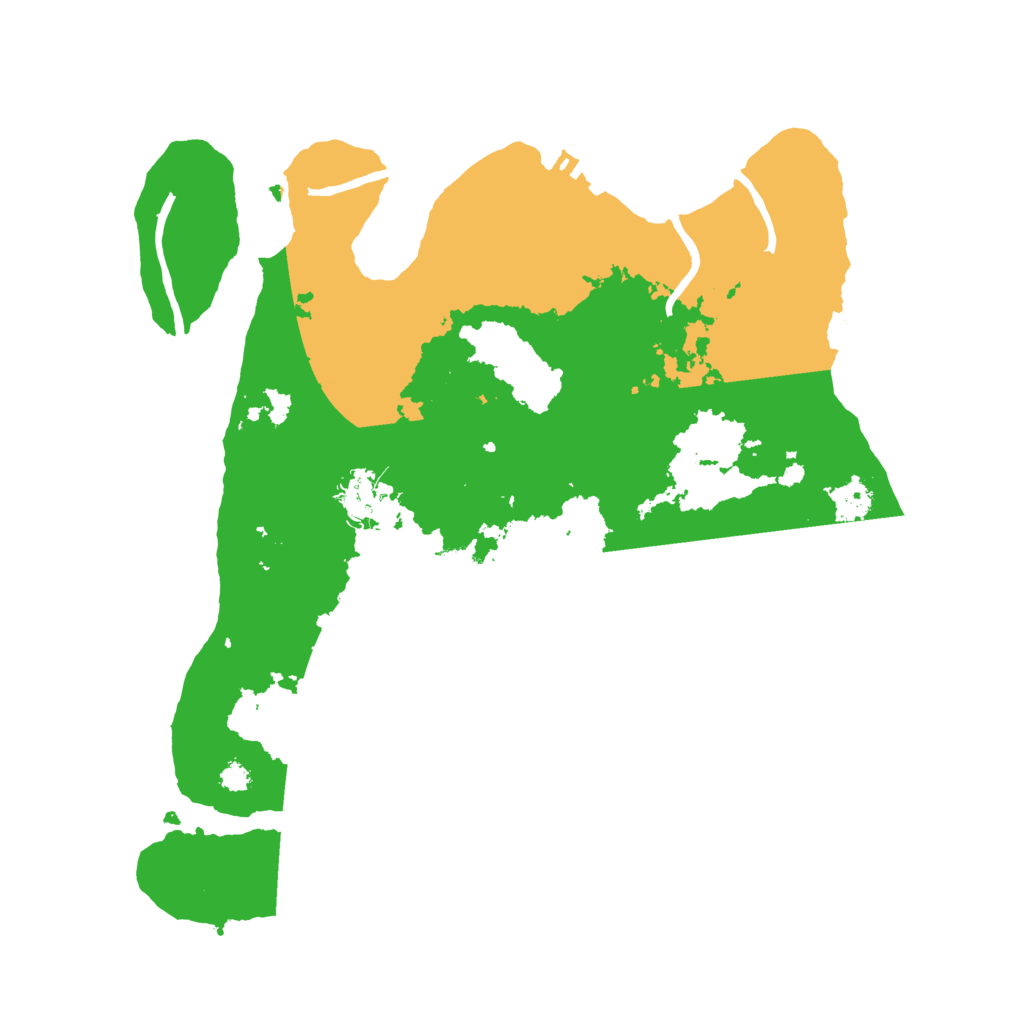 Biome Rust Map: Procedural Map, Size: 3200, Seed: 2832