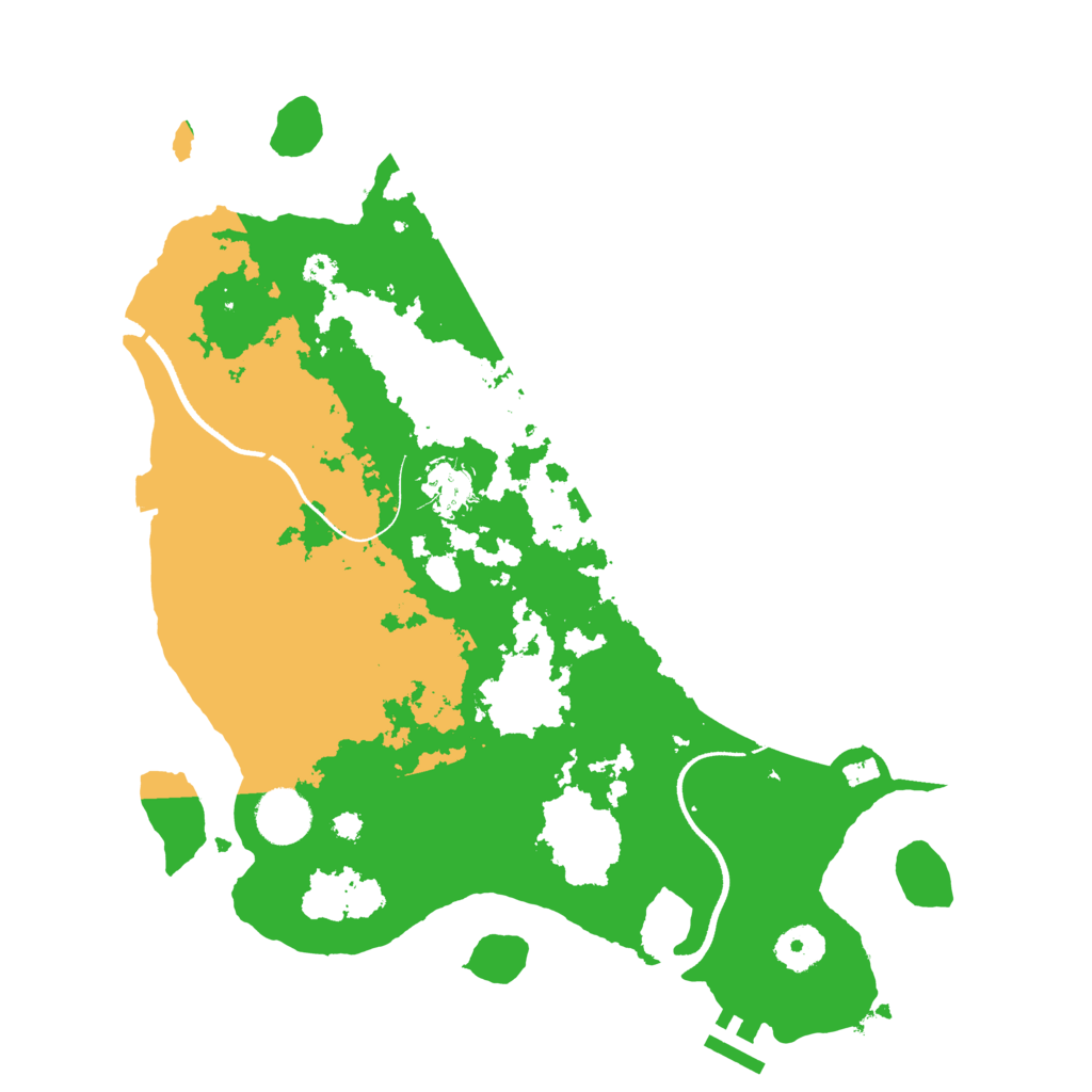 Biome Rust Map: Procedural Map, Size: 3500, Seed: 1275182779