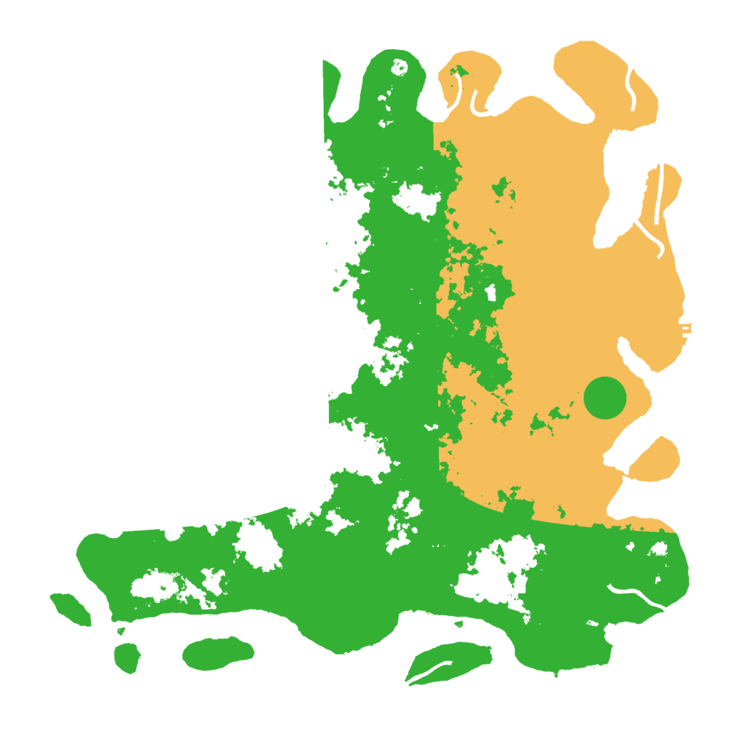 Biome Rust Map: Procedural Map, Size: 4500, Seed: 158452501