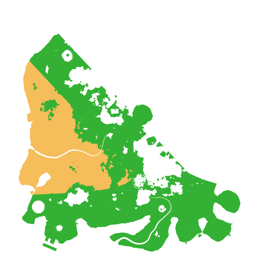 Biome Rust Map: Procedural Map, Size: 3700, Seed: 2053198677