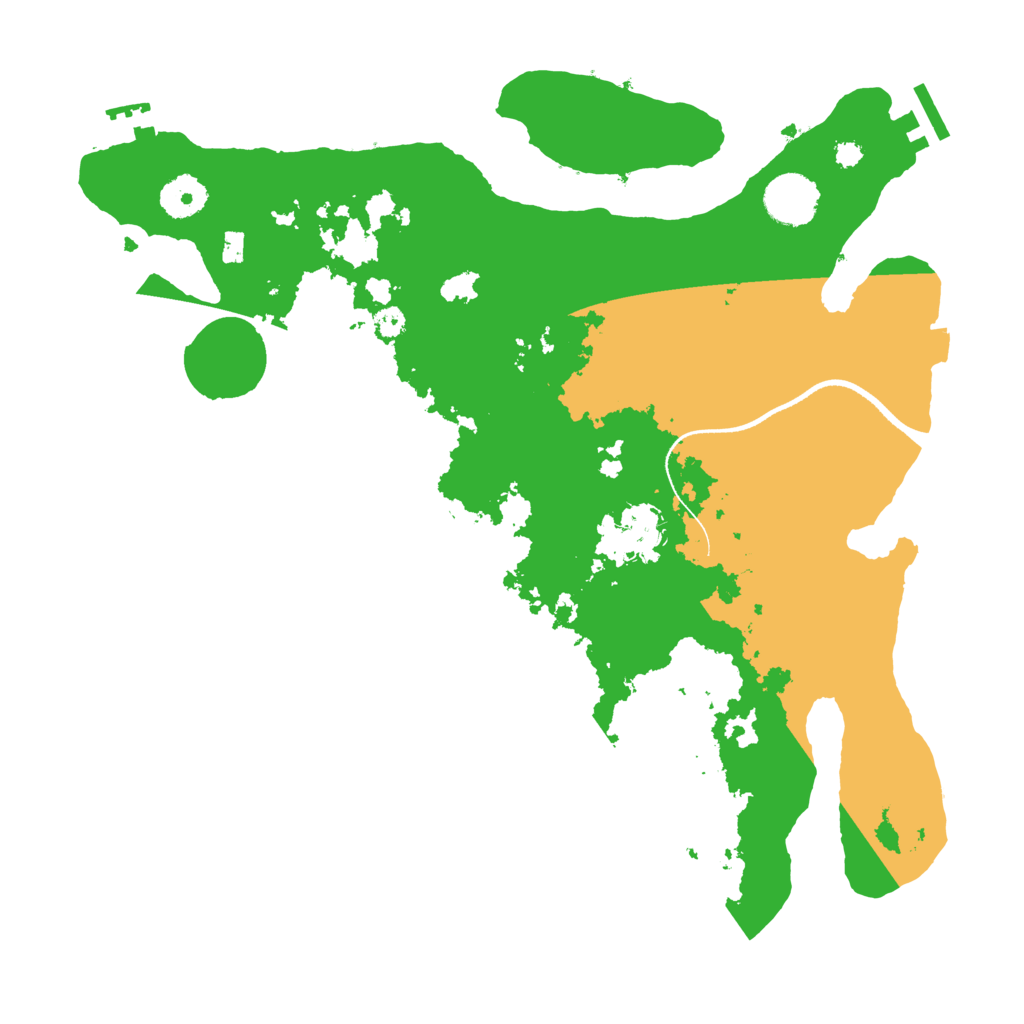 Biome Rust Map: Procedural Map, Size: 3500, Seed: 1842767501