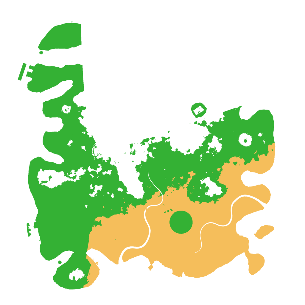 Biome Rust Map: Procedural Map, Size: 3500, Seed: 28041988