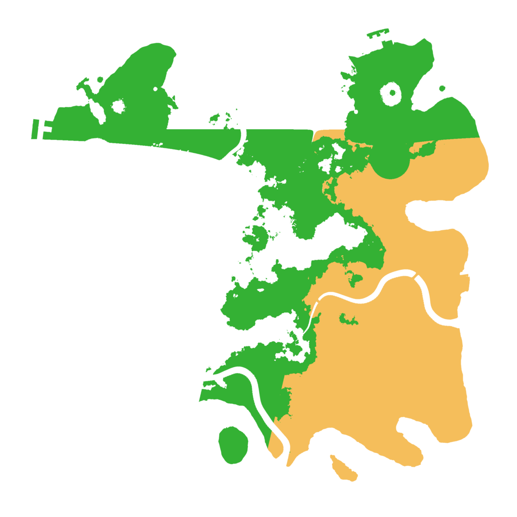Biome Rust Map: Procedural Map, Size: 3500, Seed: 12489579