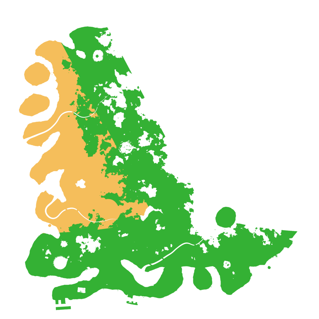 Biome Rust Map: Procedural Map, Size: 4300, Seed: 28727024