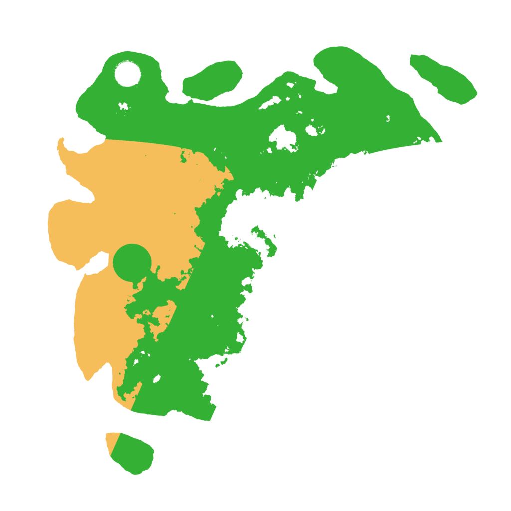 Biome Rust Map: Barren, Size: 3500, Seed: 1104528729