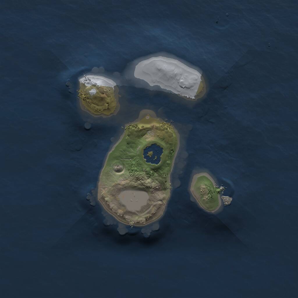 Rust Map: Procedural Map, Size: 1500, Seed: 1397584054, 1 Monuments