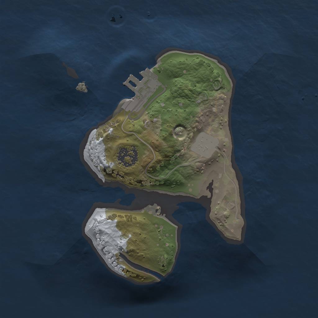 Rust Map: Procedural Map, Size: 1500, Seed: 5465675, 5 Monuments