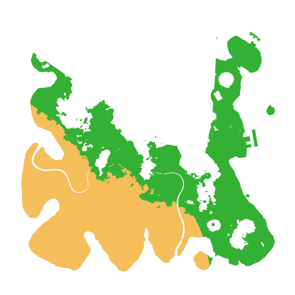 Biome Rust Map: Procedural Map, Size: 3500, Seed: 472282999