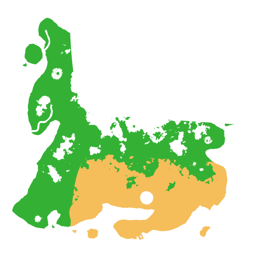 Biome Rust Map: Procedural Map, Size: 3500, Seed: 54797353