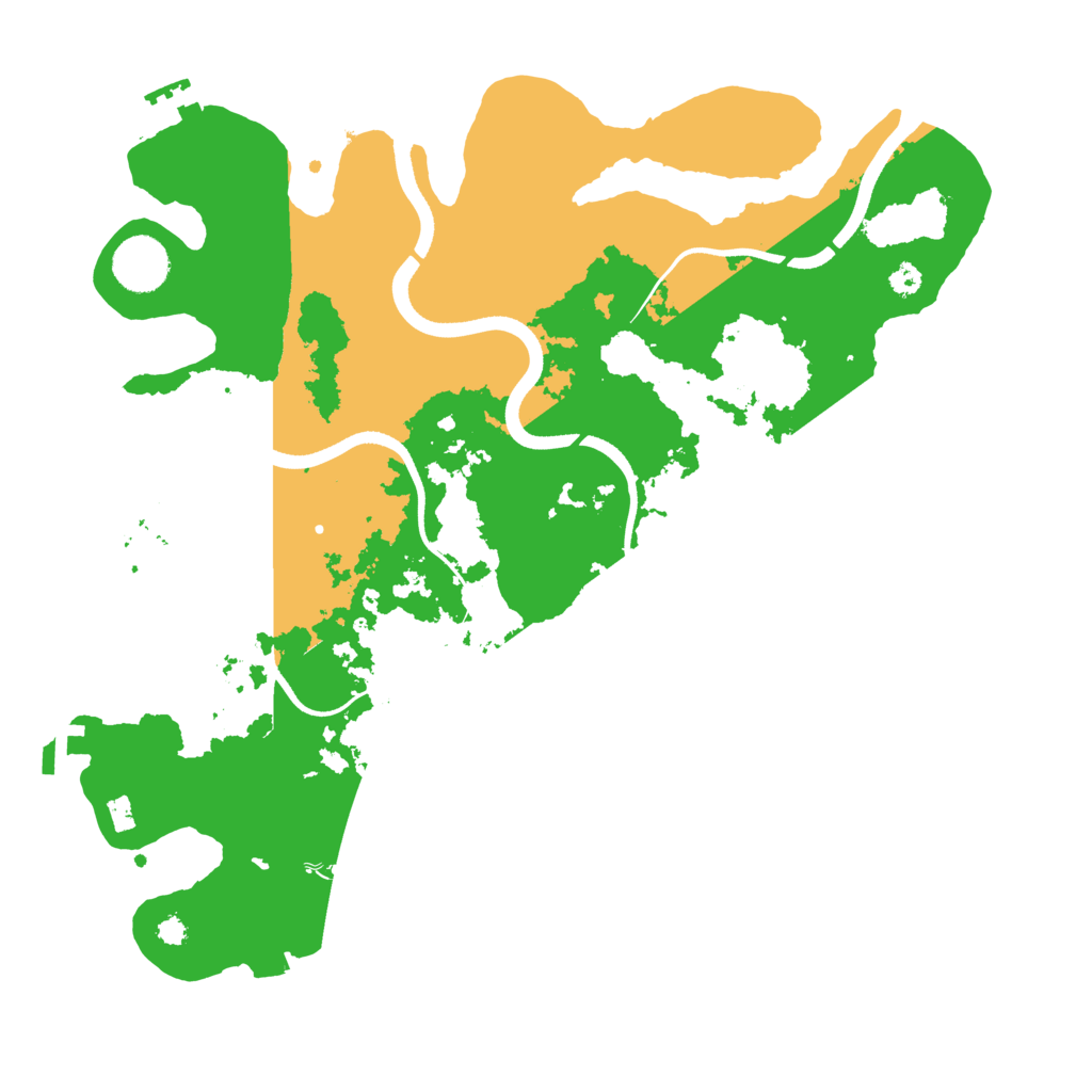 Biome Rust Map: Procedural Map, Size: 3500, Seed: 1374021598