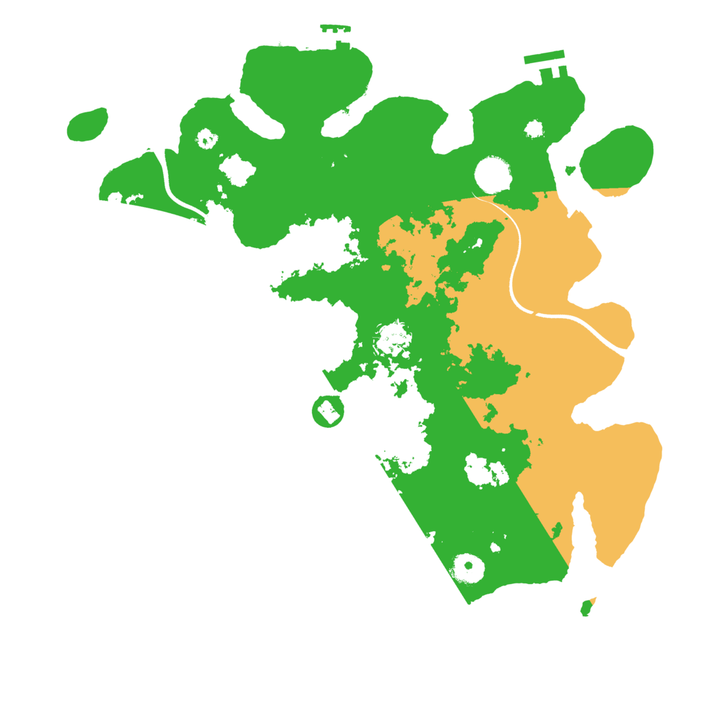 Biome Rust Map: Procedural Map, Size: 3500, Seed: 1249465175