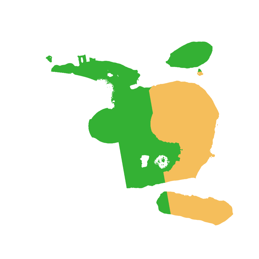 Biome Rust Map: Procedural Map, Size: 2000, Seed: 323434