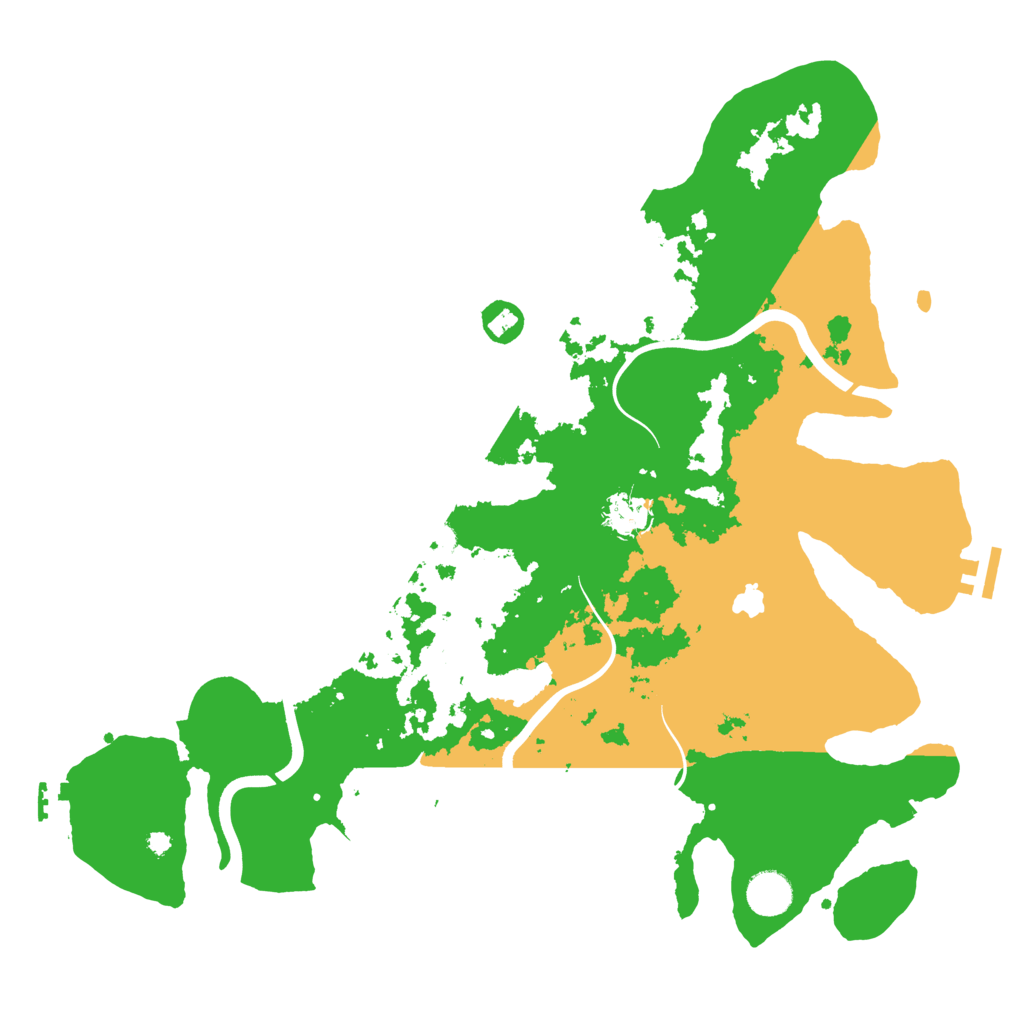 Biome Rust Map: Procedural Map, Size: 4000, Seed: 13836