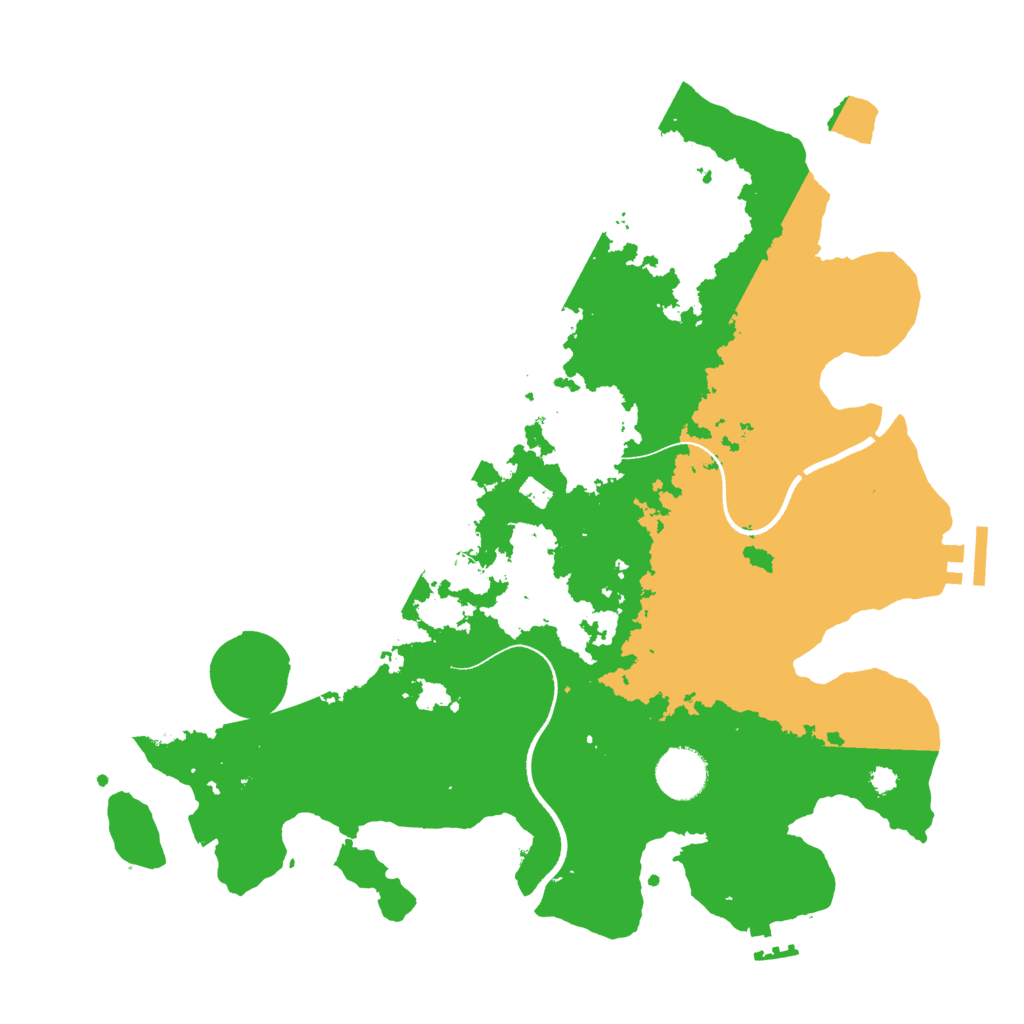 Biome Rust Map: Procedural Map, Size: 3500, Seed: 1019021745