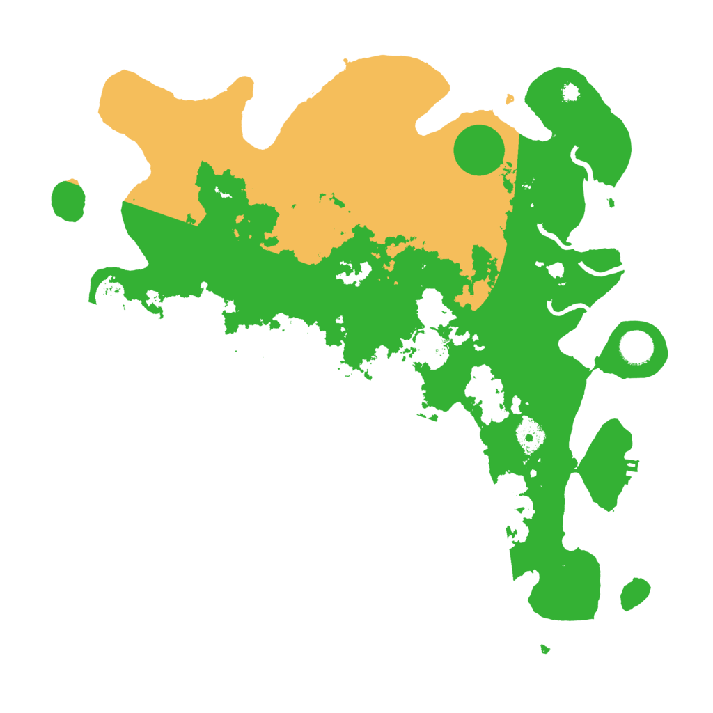 Biome Rust Map: Procedural Map, Size: 3700, Seed: 177625105
