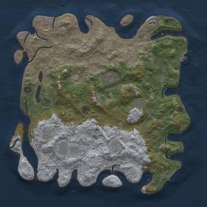 Thumbnail Rust Map: Procedural Map, Size: 4300, Seed: 8499922, 19 Monuments