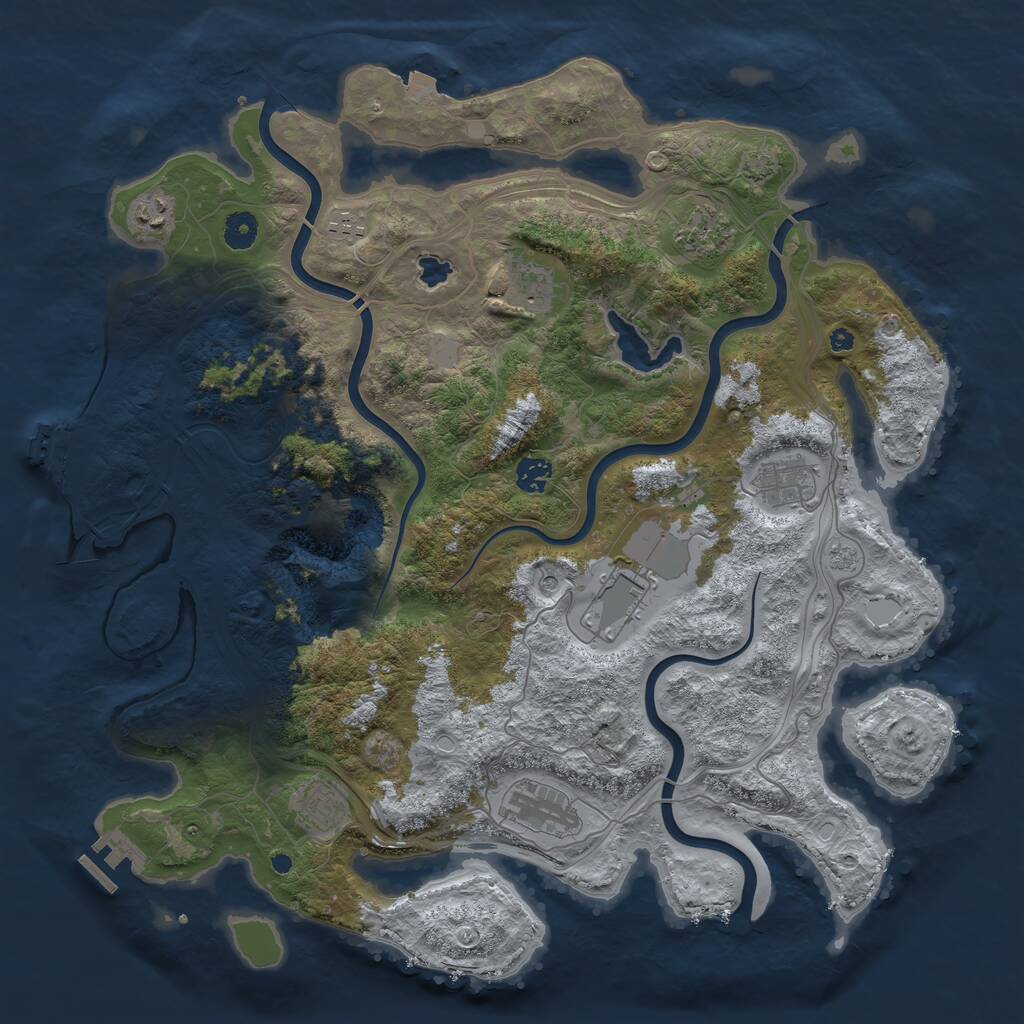 Rust Map: Procedural Map, Size: 4250, Seed: 94345312, 15 Monuments