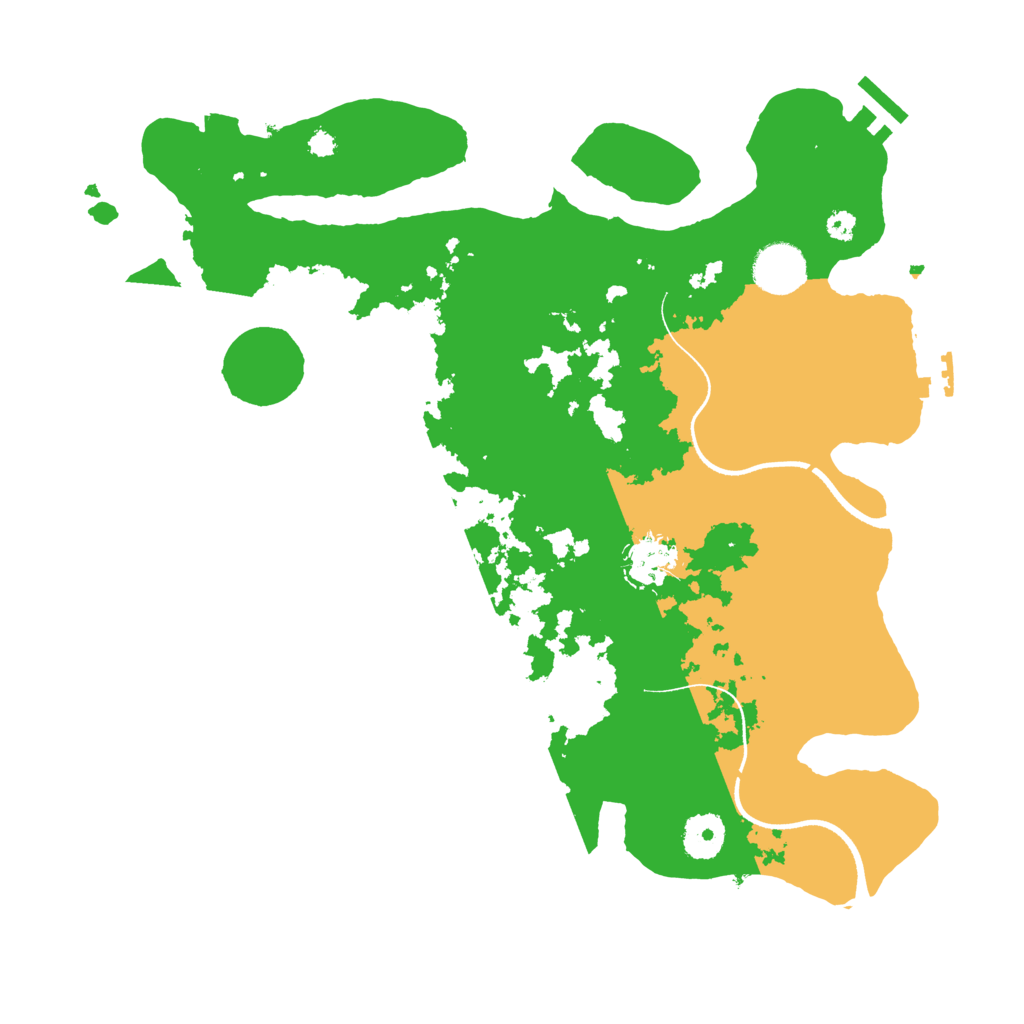 Biome Rust Map: Procedural Map, Size: 3500, Seed: 1959834950