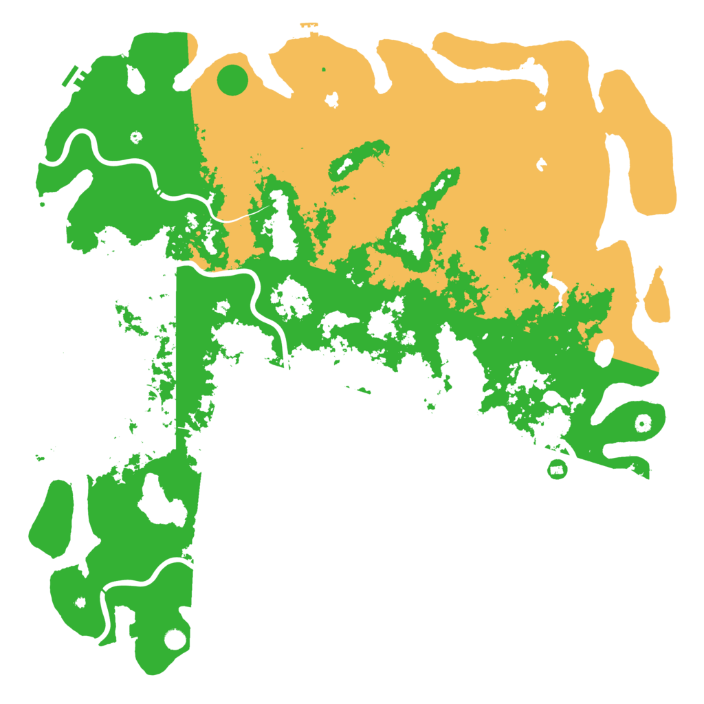 Biome Rust Map: Procedural Map, Size: 6000, Seed: 563204207