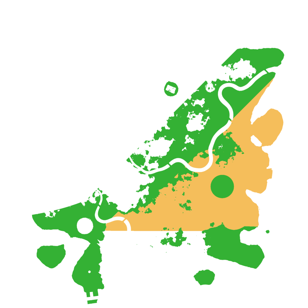 Biome Rust Map: Procedural Map, Size: 3500, Seed: 629121231