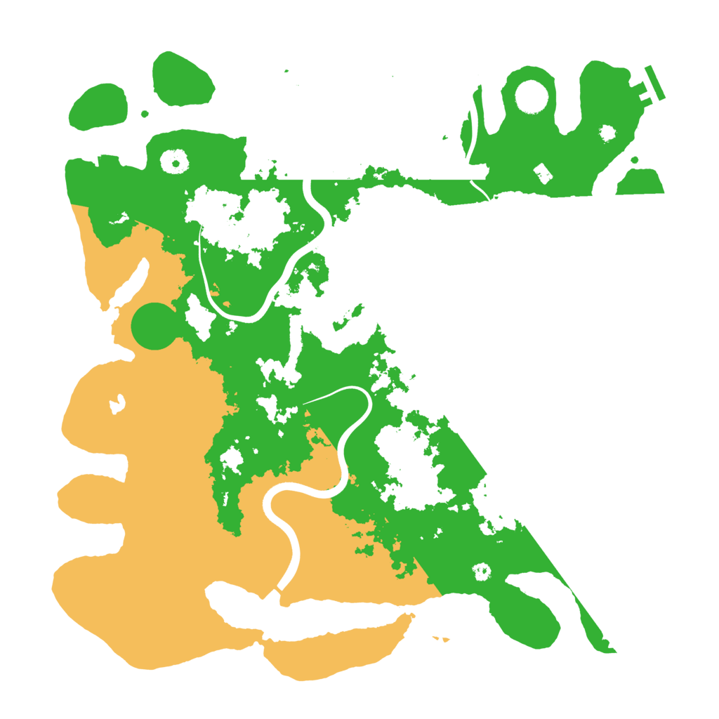 Biome Rust Map: Procedural Map, Size: 4000, Seed: 300522