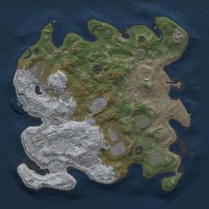 Thumbnail Rust Map: Procedural Map, Size: 3550, Seed: 29553, 19 Monuments