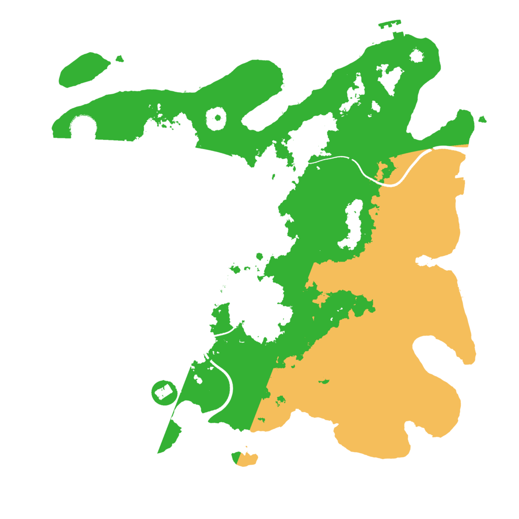 Biome Rust Map: Procedural Map, Size: 3500, Seed: 3892577