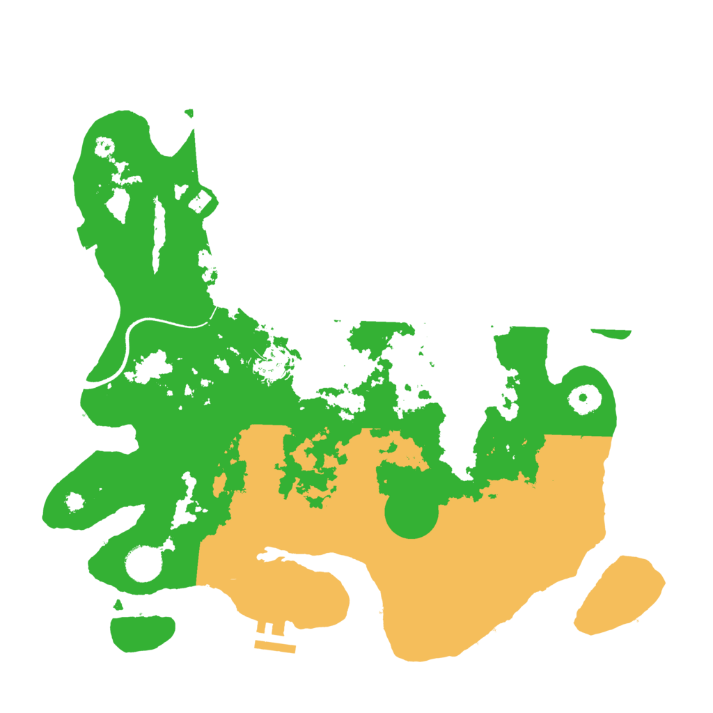Biome Rust Map: Procedural Map, Size: 3500, Seed: 889554