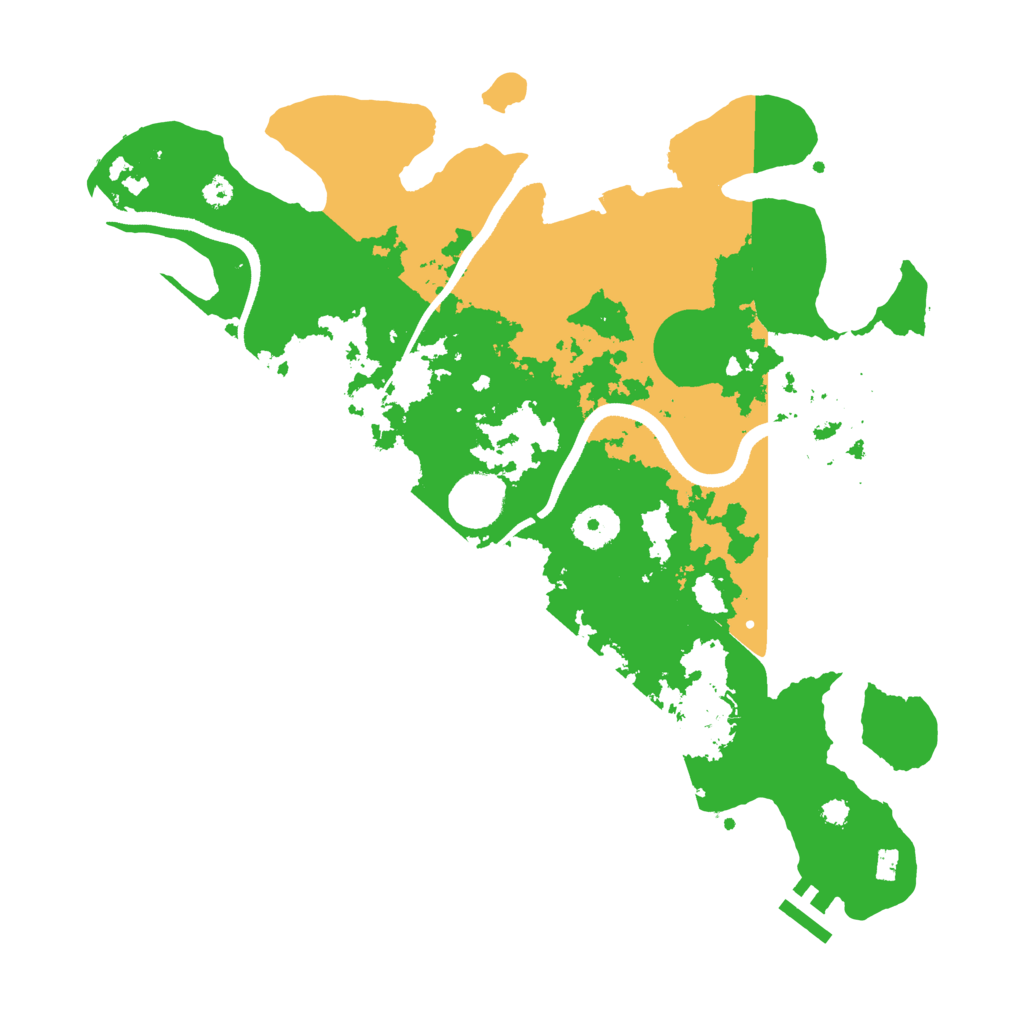 Biome Rust Map: Procedural Map, Size: 3500, Seed: 237363134