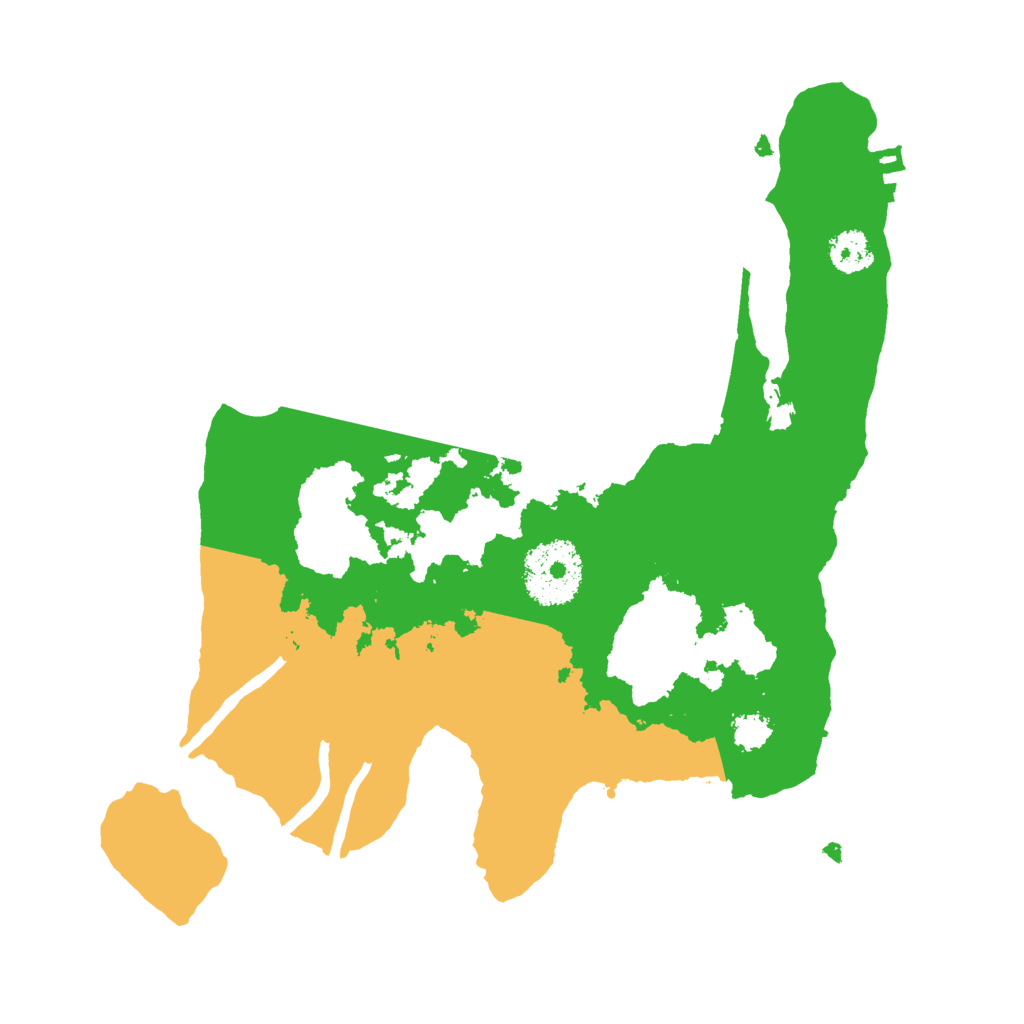 Biome Rust Map: Procedural Map, Size: 2500, Seed: 53216114
