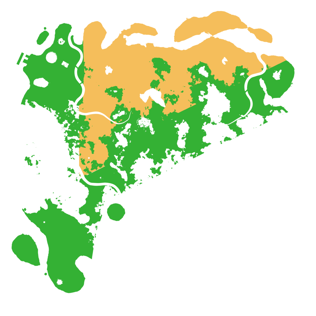 Biome Rust Map: Procedural Map, Size: 5000, Seed: 666777