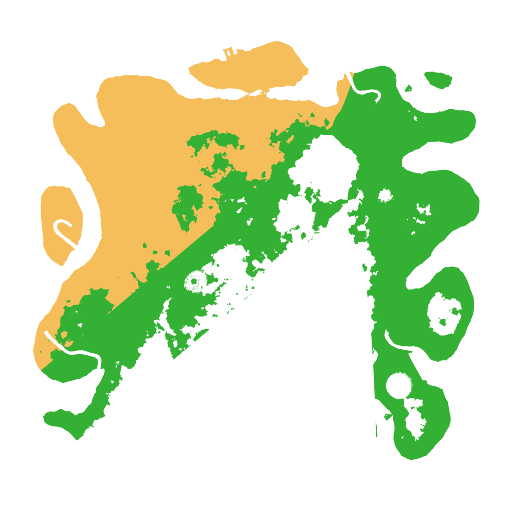 Biome Rust Map: Procedural Map, Size: 3500, Seed: 597240229