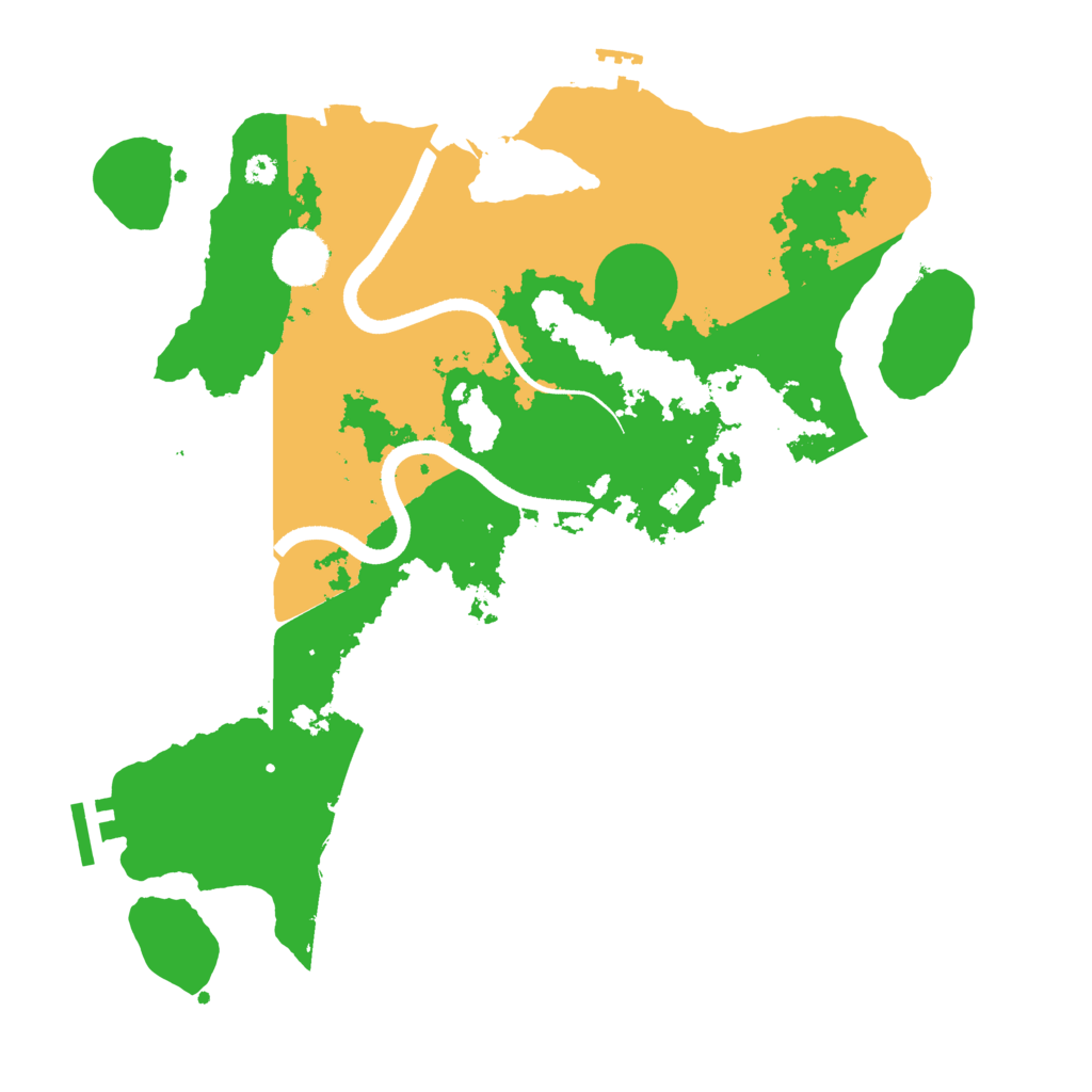 Biome Rust Map: Procedural Map, Size: 3500, Seed: 1422895711