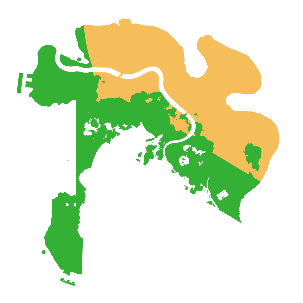 Biome Rust Map: Procedural Map, Size: 3000, Seed: 12502167