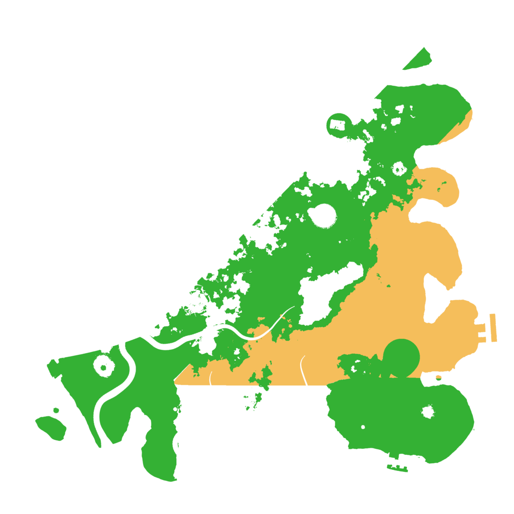 Biome Rust Map: Procedural Map, Size: 3700, Seed: 740990300