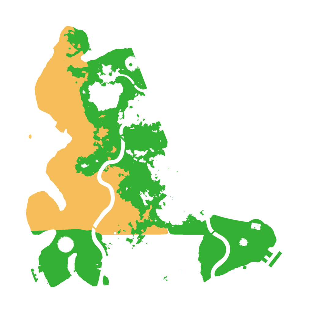 Biome Rust Map: Procedural Map, Size: 3500, Seed: 92435405