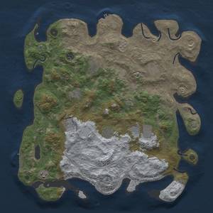 Thumbnail Rust Map: Procedural Map, Size: 4250, Seed: 302883911, 19 Monuments