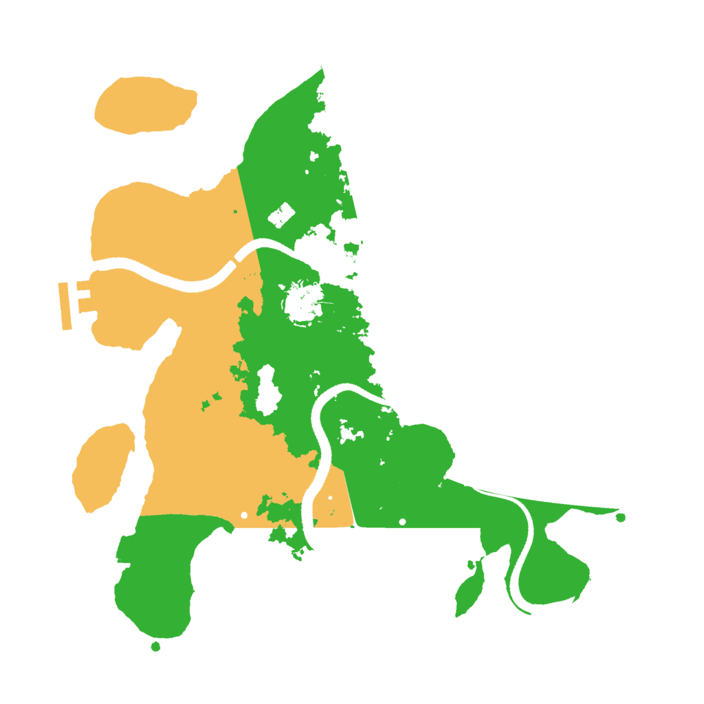 Biome Rust Map: Procedural Map, Size: 3000, Seed: 42015300