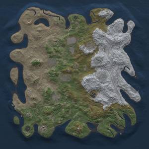 Thumbnail Rust Map: Procedural Map, Size: 4250, Seed: 5976020, 20 Monuments