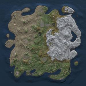 Thumbnail Rust Map: Procedural Map, Size: 4250, Seed: 300429452, 20 Monuments