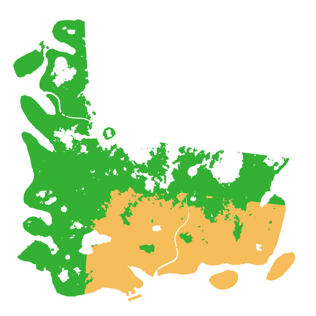 Biome Rust Map: Procedural Map, Size: 4500, Seed: 649392850