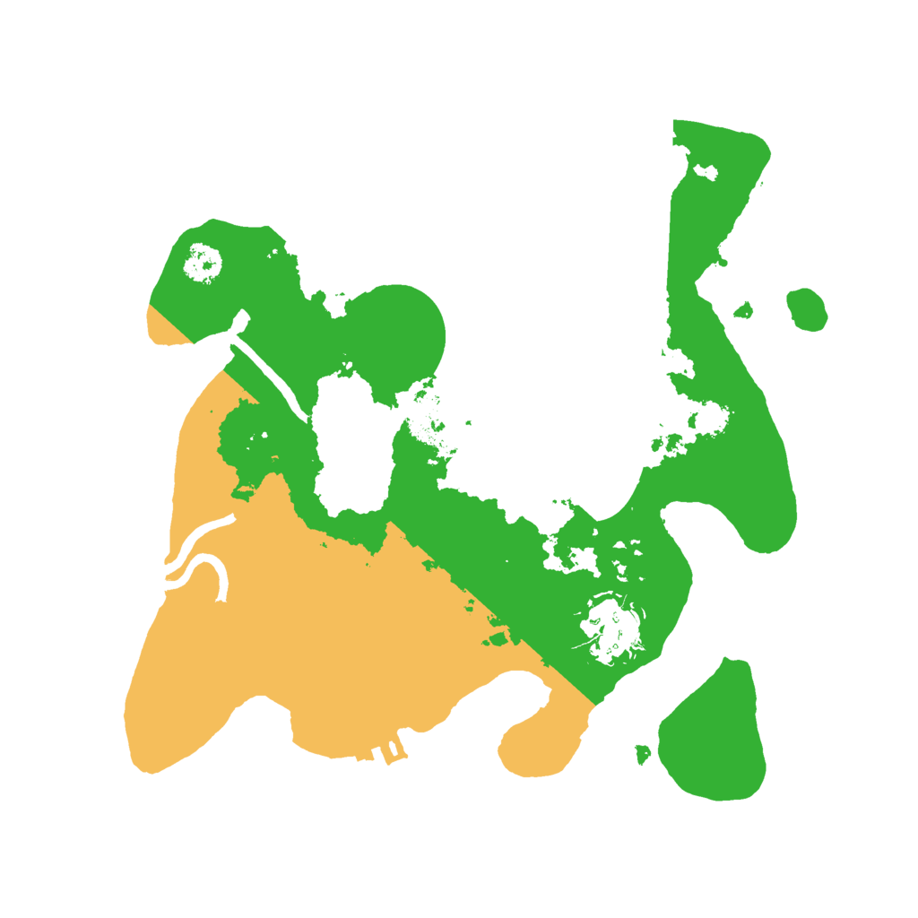 Biome Rust Map: Procedural Map, Size: 2500, Seed: 437318049